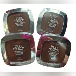 Lot Of 4 L'Oreal True Match Super Blendable Powder, C12‎ Deep